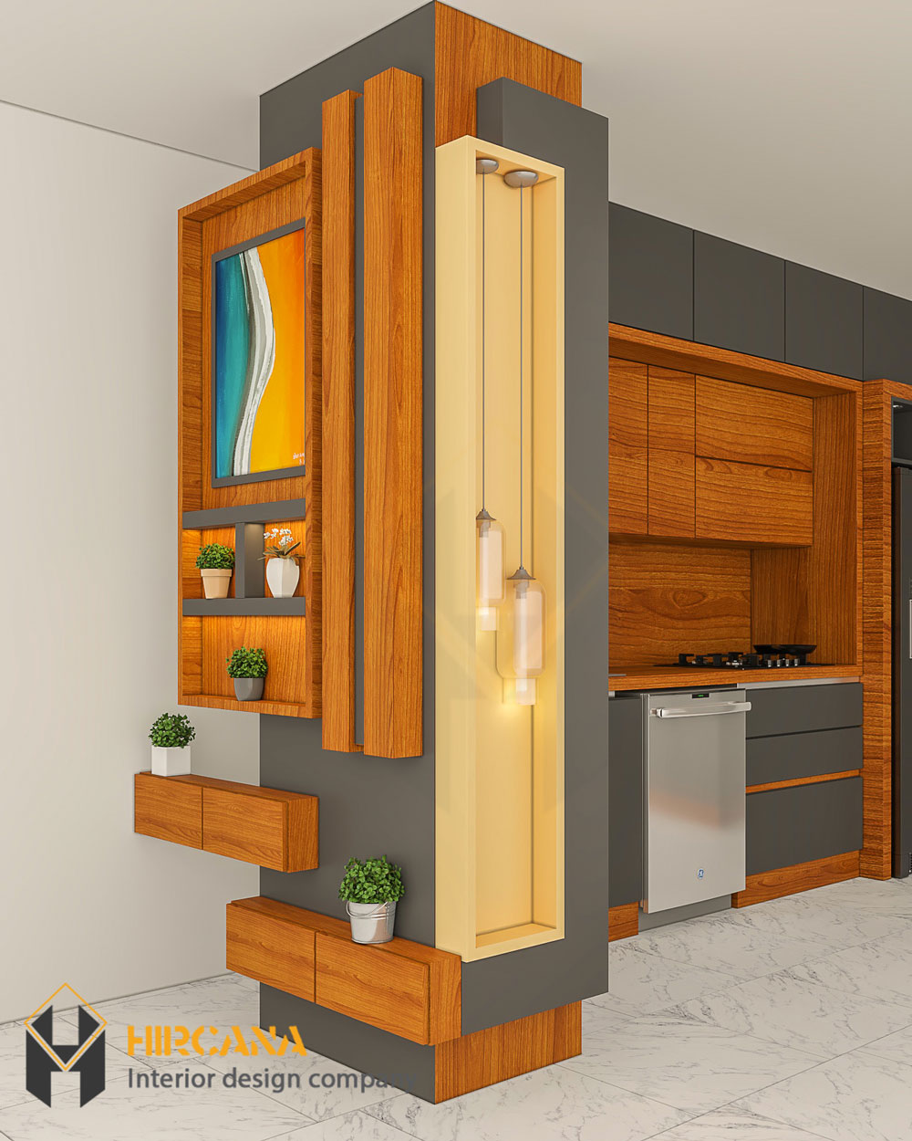 طراحی دکوری کابینت آشپزخانه