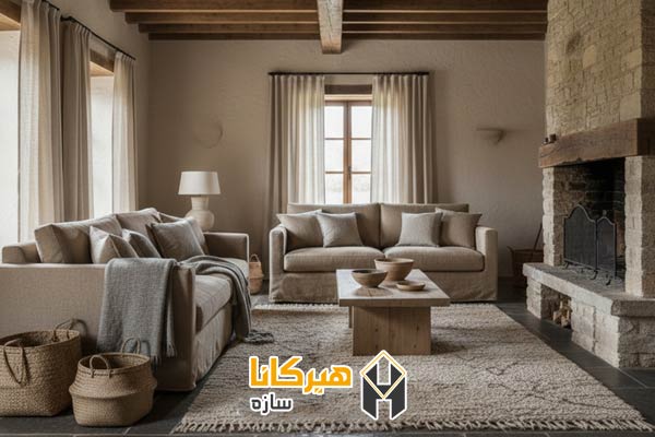 رنگ‌ها و بافت‌های محبوب در سبک روستیک