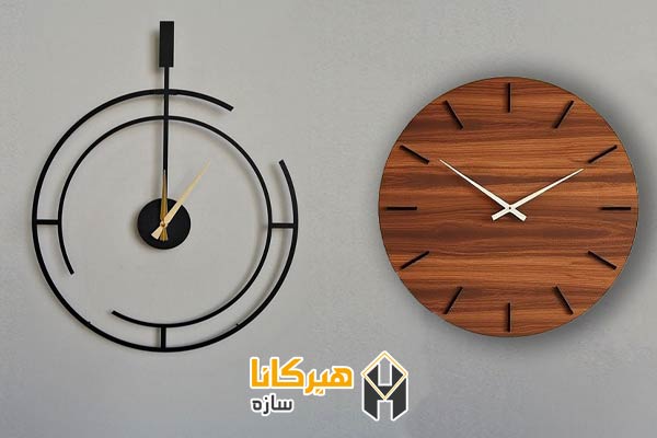 تفاوت در متریال و رنگ‌بندی ساعت‌های چوبی کلاسیک و مدرن