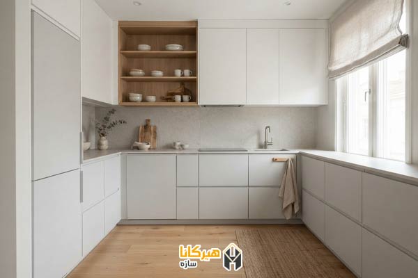 10. ترکیب سفید و طوسی روشن برای فضایی آرام