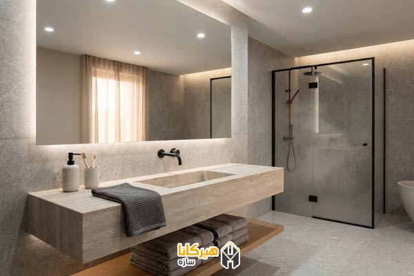۲۴. آینه ضدبخار برای سرویس مدرن