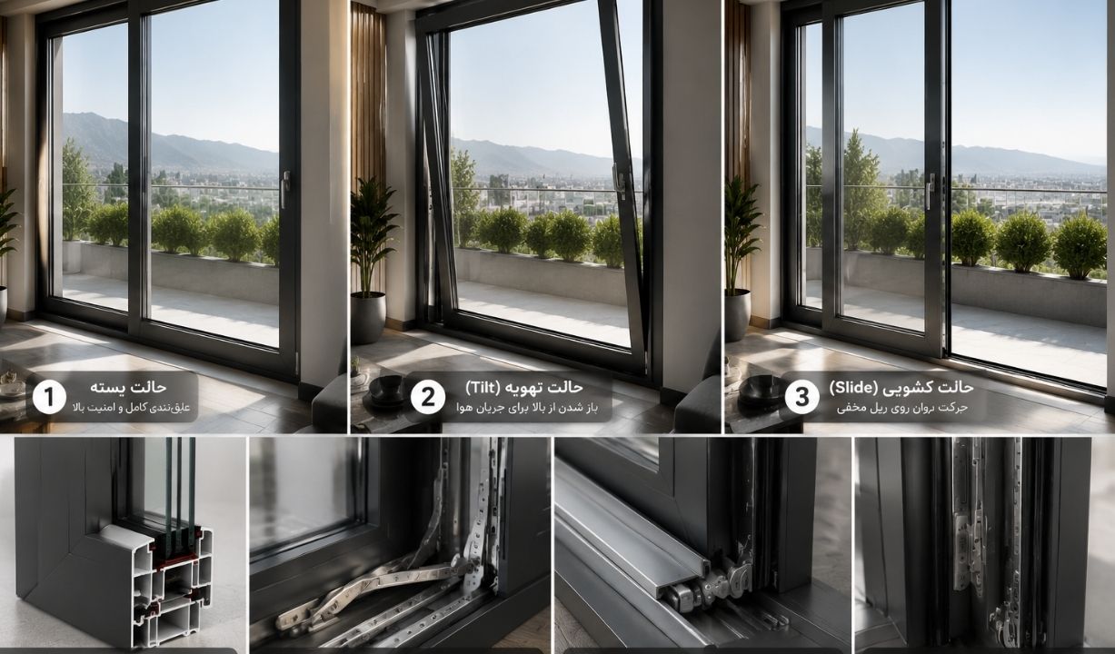 مکانیزم باز شدن پنجره فولکس واگنی