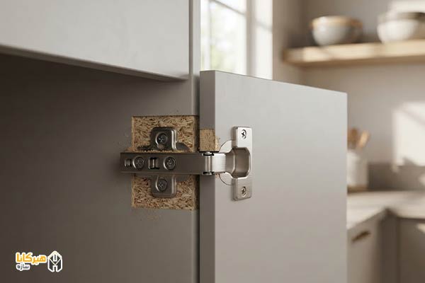 بدنه لترون و درب MDF برای کابینت
